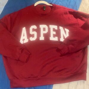 Wild Fable ASPEN Graphic Logo Oversized pullover sweatshirt Large
